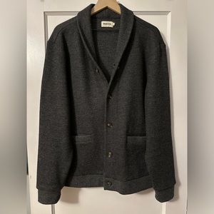 🔸ARCHIVE | The Weekend Cardigan in Charcoal Herringbone Wool - Size 46 (XXL)